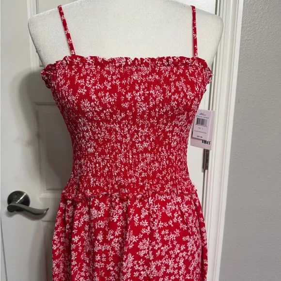 Pacific Vibes Floral Maxi Dress with Side Slit - Picture 2 of 3